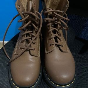 Dr Martens Pascal Brown Tan Boots